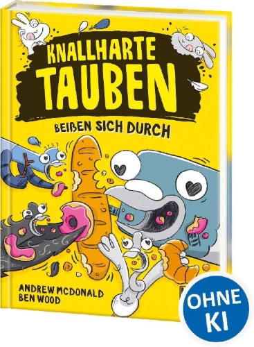 Buchcover und Innenansicht für das Buch: Real Pigeons Get Bready