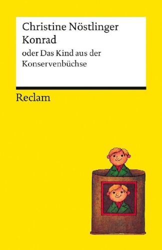 Buchcover und Innenansicht für das Buch: Konrad oder Das Kind aus der Konservenbüchse