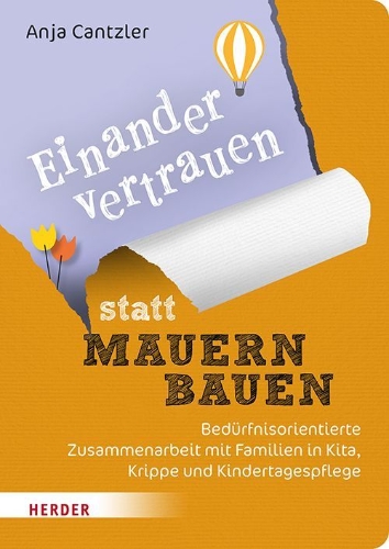 Buchcover und Innenansicht für das Buch: Einander vertrauen statt Mauern bauen