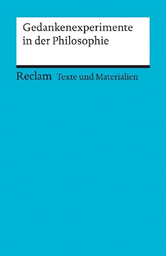 Buchcover und Innenansicht für das Buch: Gedankenexperimente in der Philosophie. Texte und Materialien für den Unterricht