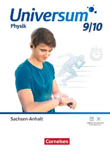 Buchcover und Innenansicht für das Buch: Universum Physik 9./10. Schuljahr. Gymnasium Sachsen-Anhalt - Schulbuch