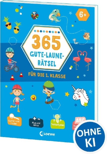 Buchcover und Innenansicht für das Buch: 365 jeux 6+