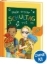 Buchcover und Innenansicht für das Buch: Mein erster Schultag - Jungs (Gelb)