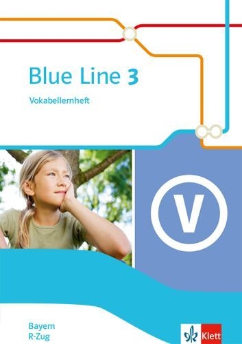 Buchcover und Innenansicht für das Buch: Blue Line 3 R-Zug. Ausgabe Bayern. Vokabellernheft Klasse 7