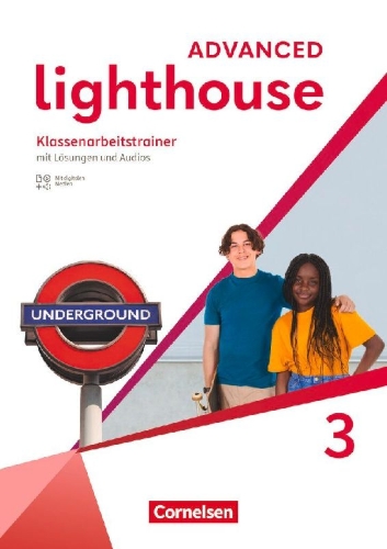 Buchcover und Innenansicht für das Buch: Lighthouse Band 3: 7. Schuljahr. Klassenarbeitstrainer - Mit Audios, Erklärfilmen und Lösungen