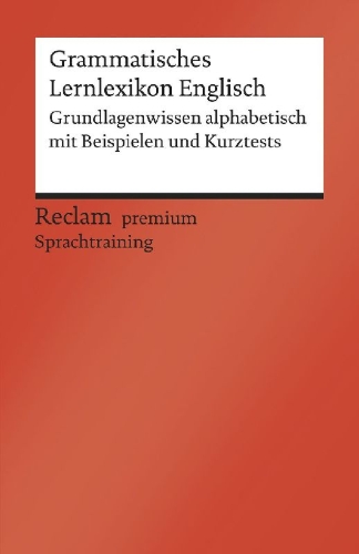 Buchcover und Innenansicht für das Buch: Grammatisches Lernlexikon Englisch