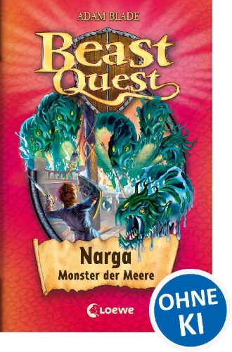 Buchcover und Innenansicht für das Buch: Narga, the Sea Monster