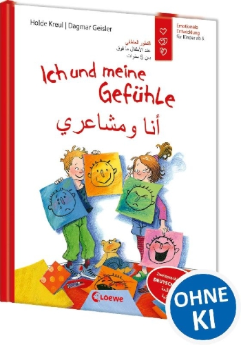 Buchcover und Innenansicht für das Buch: Ich und meine Gefühle - Deutsch - Arabisch (Starke Kinder, glückliche Eltern)