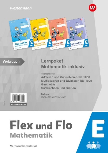 Buchcover und Innenansicht für das Buch: Flex und Flo. Mathematik inklusiv E Lernpaket