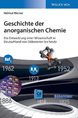 Buchcover und Innenansicht für das Buch: Geschichte der anorganischen Chemie