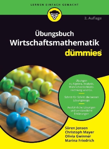 Buchcover und Innenansicht für das Buch: Übungsbuch Wirtschaftsmathematik für Dummies