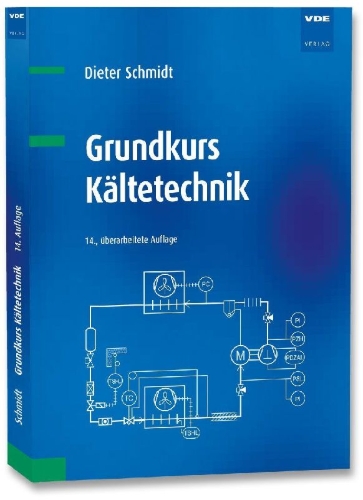 Buchcover und Innenansicht für das Buch: Grundkurs Kältetechnik
