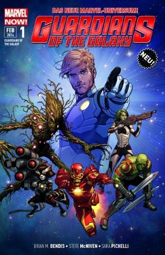Buchcover und Innenansicht für das Buch: Guardians of the Galaxy 0.1 bis 3, Guardians of the Galaxy: Tomorrow's Avengers 1