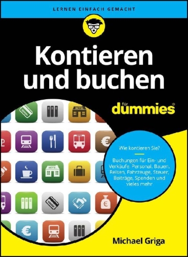 Buchcover und Innenansicht für das Buch: Kontieren und buchen für Dummies