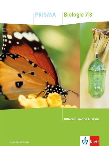 Buchcover und Innenansicht für das Buch: PRISMA Biologie 7/8. Schulbuch Klasse7/8. Differenzierende Ausgabe Niedersachsen