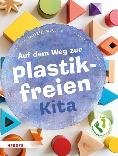 Buchcover und Innenansicht für das Buch: Auf dem Weg zur plastikfreien Kita