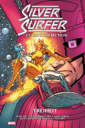 Buchcover und Innenansicht für das Buch: Silver Surfer (1982) 1; Silver Surfer (1987) 1-14; Super-Villain Classics (1983) 1; Marvel Fanfare (1982) 51 ; Material aus Epic Illustrated (1980) 1
