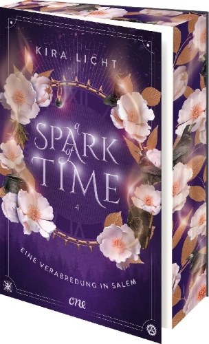 Buchcover und Innenansicht für das Buch: A Spark of Time - Eine Verabredung in Salem