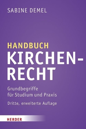 Buchcover und Innenansicht für das Buch: Handbuch Kirchenrecht