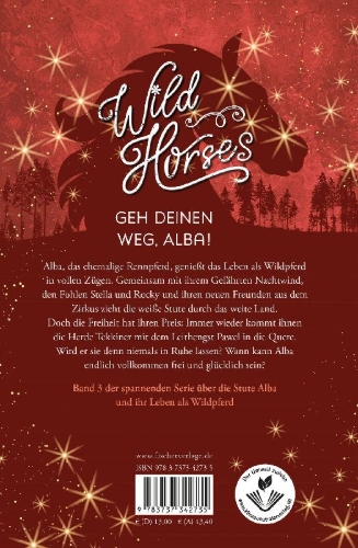 Buchcover und Innenansicht für das Buch: Wild Horses - Dem Glück entgegen