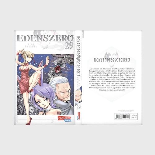 Buchcover und Innenansicht für das Buch: Edens Zero