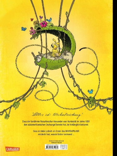 Buchcover und Innenansicht für das Buch: Das Humboldt-Tier - Ein Marsupilami-Abenteuer