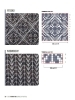 Buchcover und Innenansicht für das Buch: 150 farbenfrohe Strickmotive