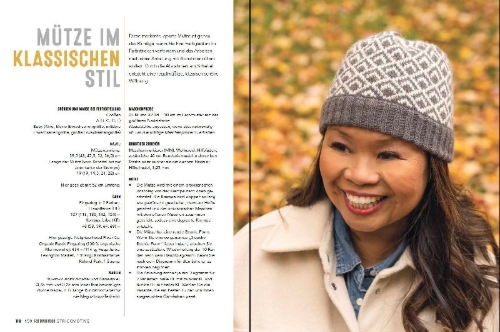 Buchcover und Innenansicht für das Buch: 150 farbenfrohe Strickmotive