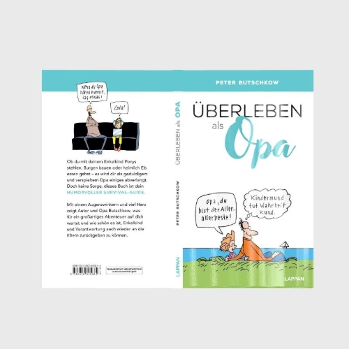 Buchcover und Innenansicht für das Buch: Überleben als Opa