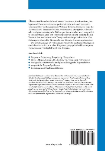 Buchcover und Innenansicht für das Buch: Terpene