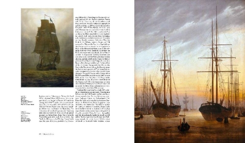 Buchcover und Innenansicht für das Buch: Caspar David Friedrich: Das Standardwerk über sein Leben und Werk in einer aktualisierten Neuausgabe