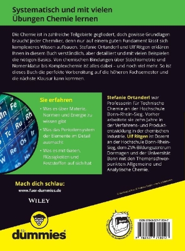 Buchcover und Innenansicht für das Buch: Allgemeine Chemie für Dummies