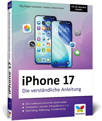 Buchcover und Innenansicht für das Buch: iPhone 17