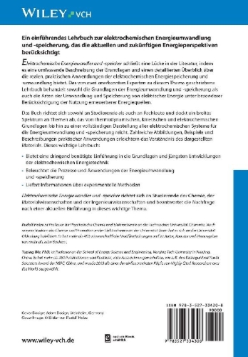 Buchcover und Innenansicht für das Buch: Elektrochemische Energiewandler und -speicher