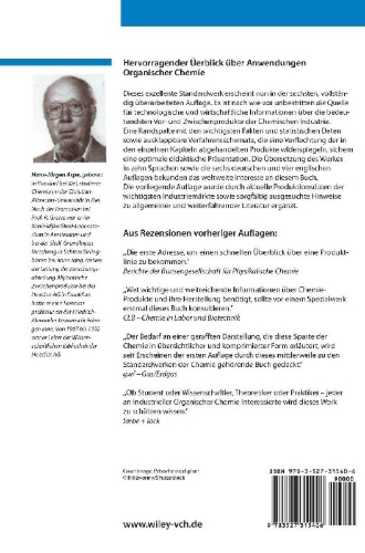 Buchcover und Innenansicht für das Buch: Industrielle Organische Chemie