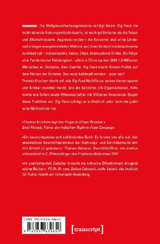 Buchcover und Innenansicht für das Buch: Am Tropf von Big Food