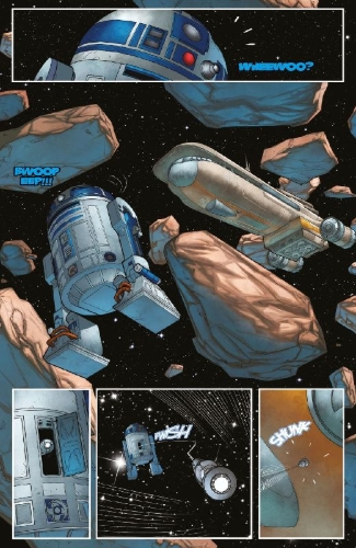 Buchcover und Innenansicht für das Buch: Star Wars: Dark Droids: D-Squad (2023)