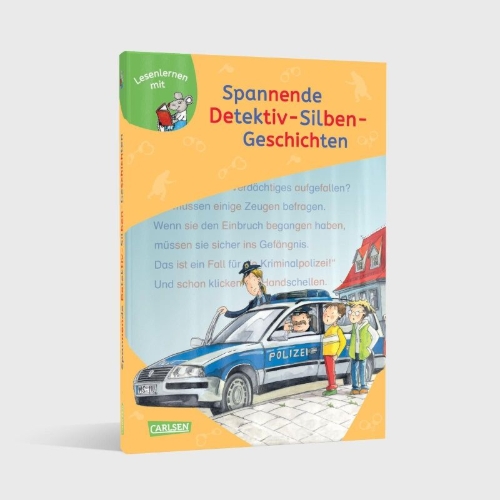Buchcover und Innenansicht für das Buch: LESEMAUS zum Lesenlernen Sammelbände: Spannende Detektiv-Silben-Geschichten