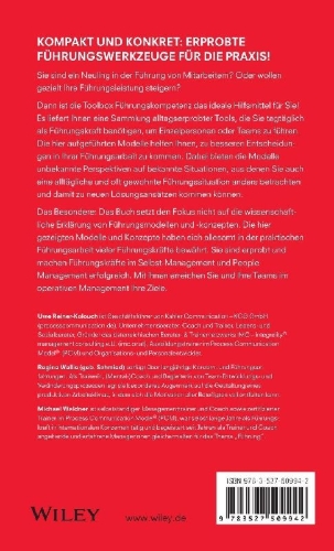 Buchcover und Innenansicht für das Buch: Toolbox Führungskompetenz
