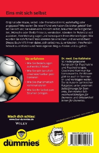 Buchcover und Innenansicht für das Buch: Authentisch leben für Dummies