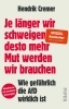 Buchcover und Innenansicht für das Buch: Je länger wir schweigen, desto mehr Mut werden wir brauchen