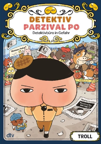Buchcover und Innenansicht für das Buch: OSHIRI TANTEI AYAUSHI TANTEI JIMUSHO