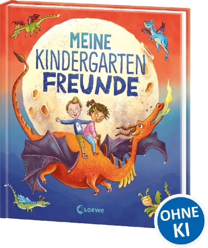 Buchcover und Innenansicht für das Buch: Meine Kindergarten-Freunde (Drachen)