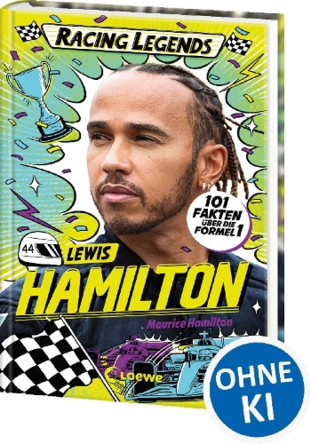 Buchcover und Innenansicht für das Buch: Racing Legends (Band 1) - Lewis Hamilton