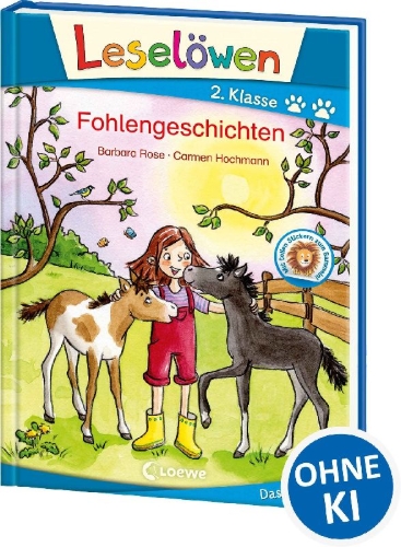 Buchcover und Innenansicht für das Buch: Leselöwen 2. Klasse - Fohlengeschichten
