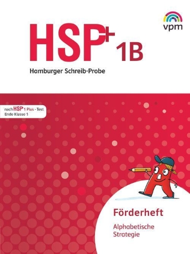 Buchcover und Innenansicht für das Buch: Hamburger Schreib-Probe (HSP) Fördern 1. 5 Förderhefte alphabetisch 1B. Klasse 1