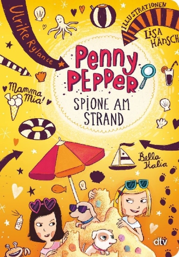 Buchcover und Innenansicht für das Buch: Penny Pepper 5 - Spione am Strand