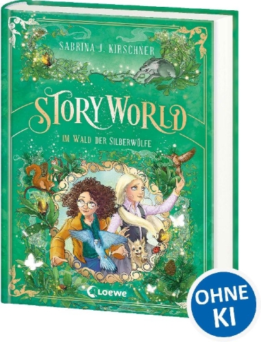 Buchcover und Innenansicht für das Buch: StoryWorld (Band 2) - Im Wald der Silberwölfe