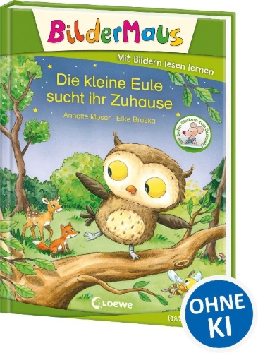 Buchcover und Innenansicht für das Buch: Bildermaus - Die kleine Eule sucht ihr Zuhause