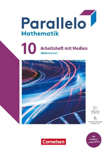Buchcover und Innenansicht für das Buch: Parallelo 10. Schuljahr - Niedersachsen - Arbeitsheft mit Medien und Lösungen